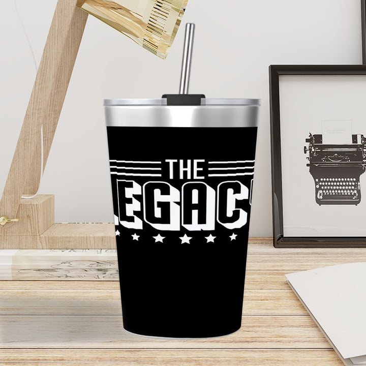 The Legacy - Stainless Steel Water Bottle With Straw (12oz)