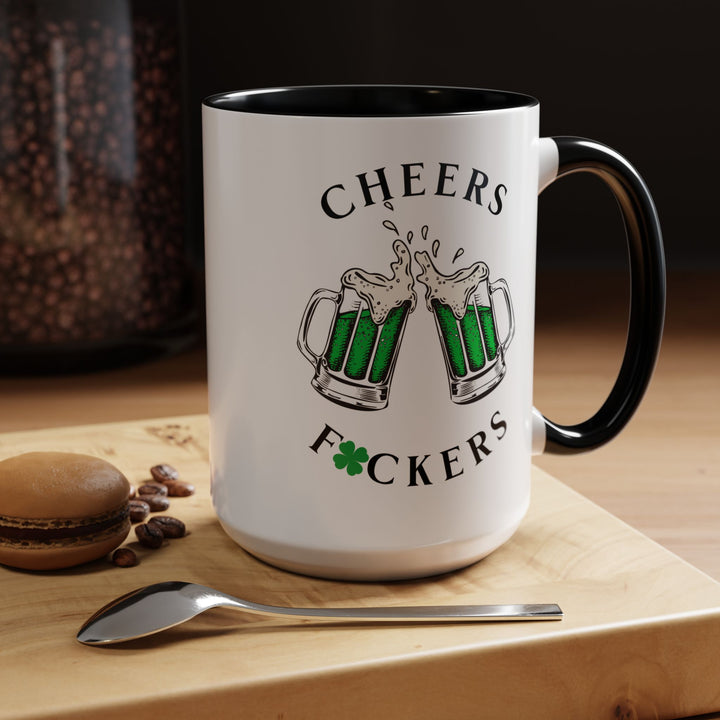 Cheers F*ckers - Accent Coffee Mug (11, 15oz)