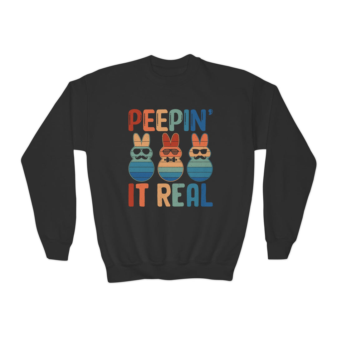Peepin It Real - Youth Crewneck Sweatshirt