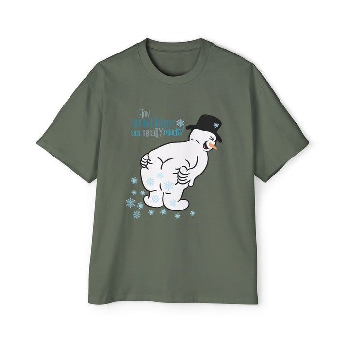 How Snowflakes Are Made - Men's Heavy Oversized Tee