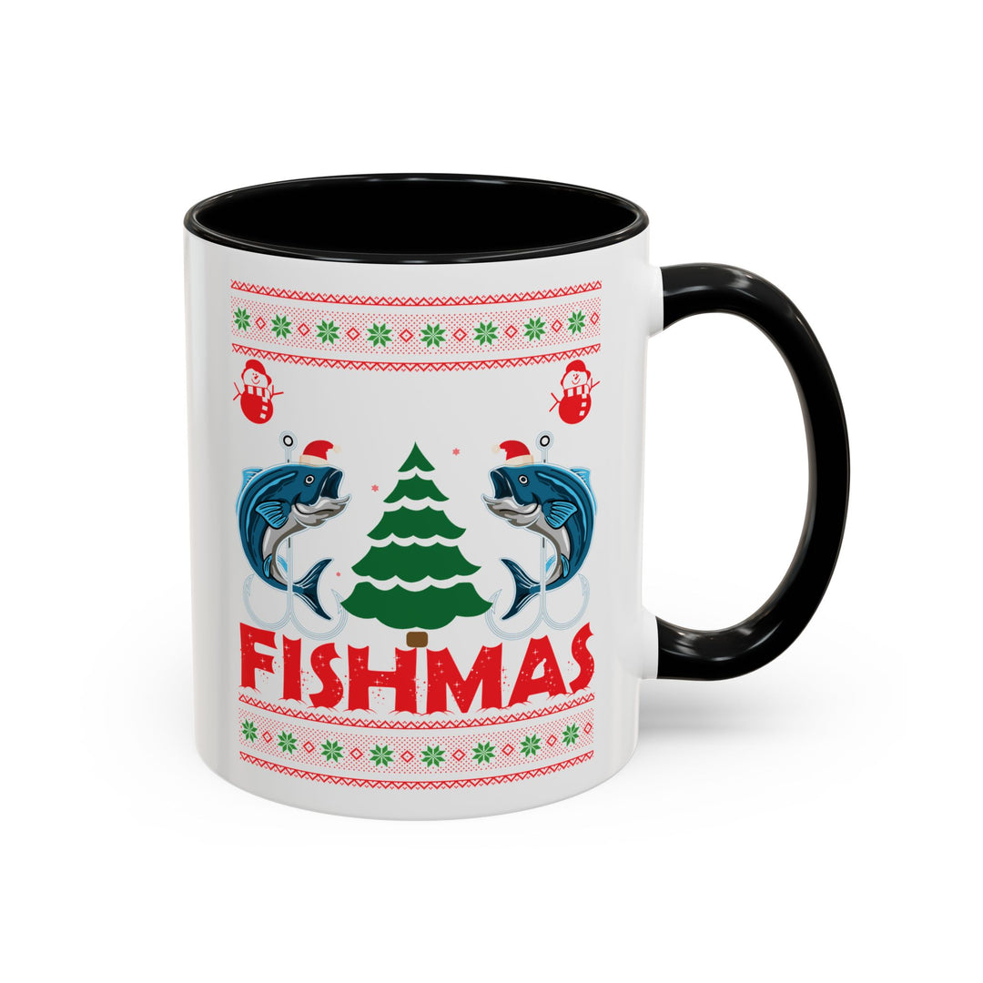 Merry Fishmas - Accent Coffee Mug (11, 15oz)