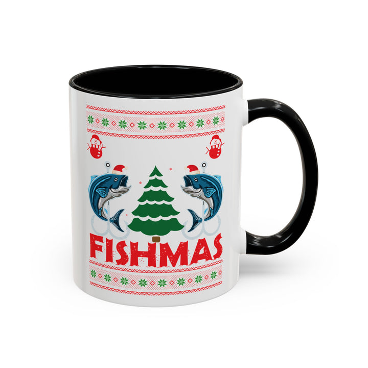 Merry Fishmas - Accent Coffee Mug (11, 15oz)