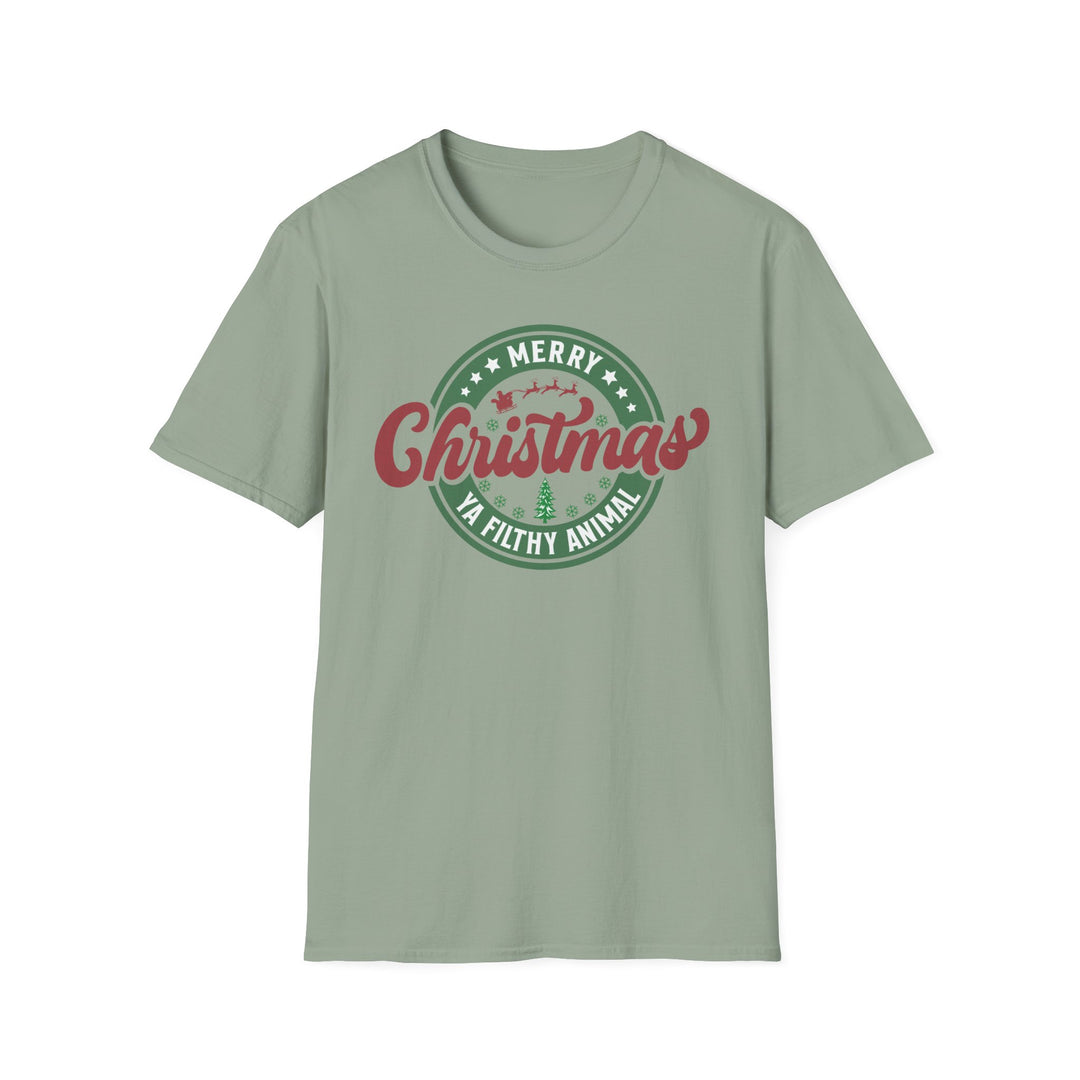 Merry Christmas Ya Filthy Animal - Unisex Softstyle T-Shirt