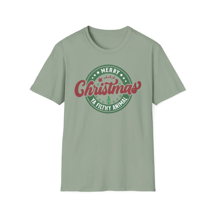 Merry Christmas Ya Filthy Animal - Unisex Softstyle T-Shirt