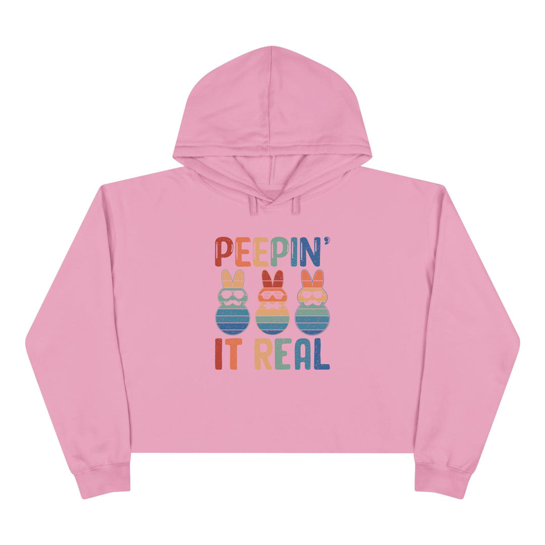 Peepin It Real - Crop Hoodie