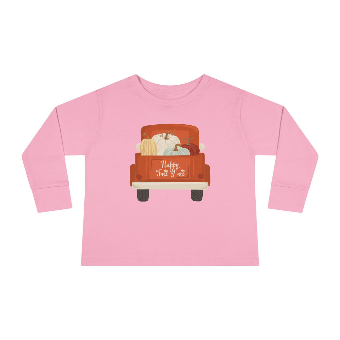 Happy Fall Y'All - Toddler Long Sleeve Tee