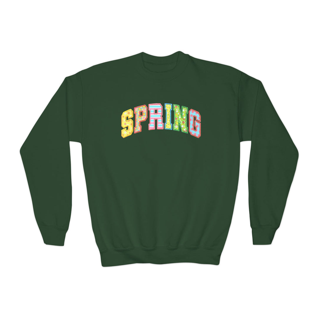 Spring Quilt - Youth Crewneck Sweatshirt