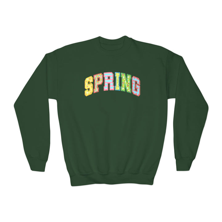 Spring Quilt - Youth Crewneck Sweatshirt
