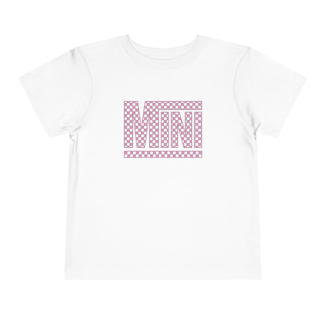 Pink Check Mini - Toddler Short Sleeve Tee