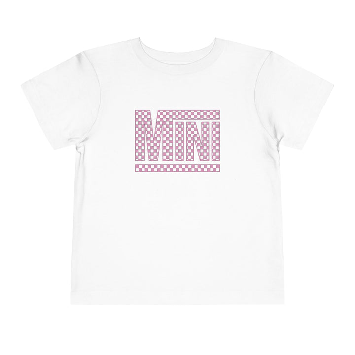 Pink Check Mini - Toddler Short Sleeve Tee