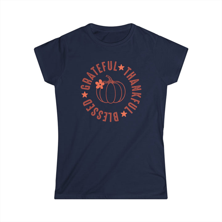 Grateful Thankful Blessed - Women's Softstyle Tee