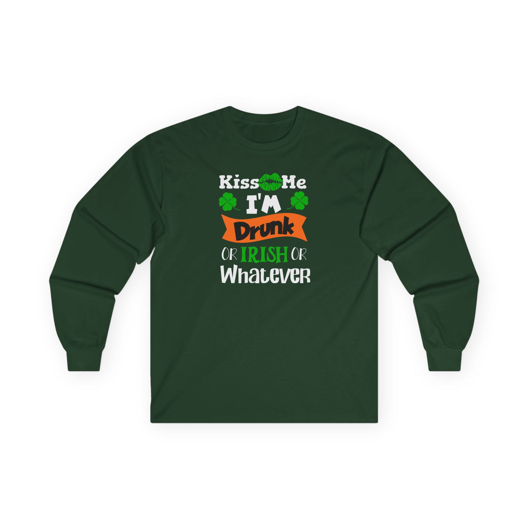 Kiss Me I'm Drunk - Unisex Ultra Cotton Long Sleeve Tee
