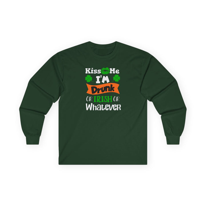 Kiss Me I'm Drunk - Unisex Ultra Cotton Long Sleeve Tee