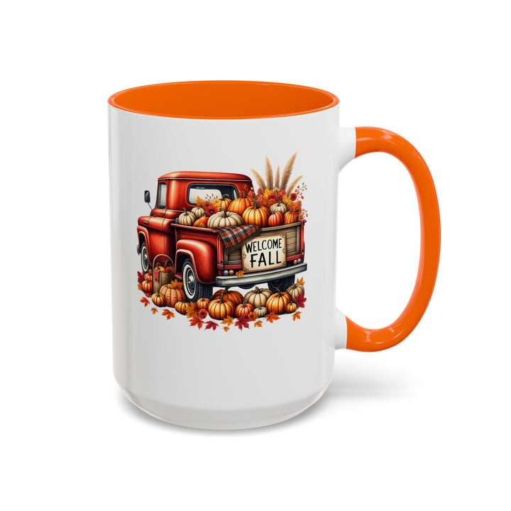 Welcome Fall - Accent Coffee Mug (11, 15oz)