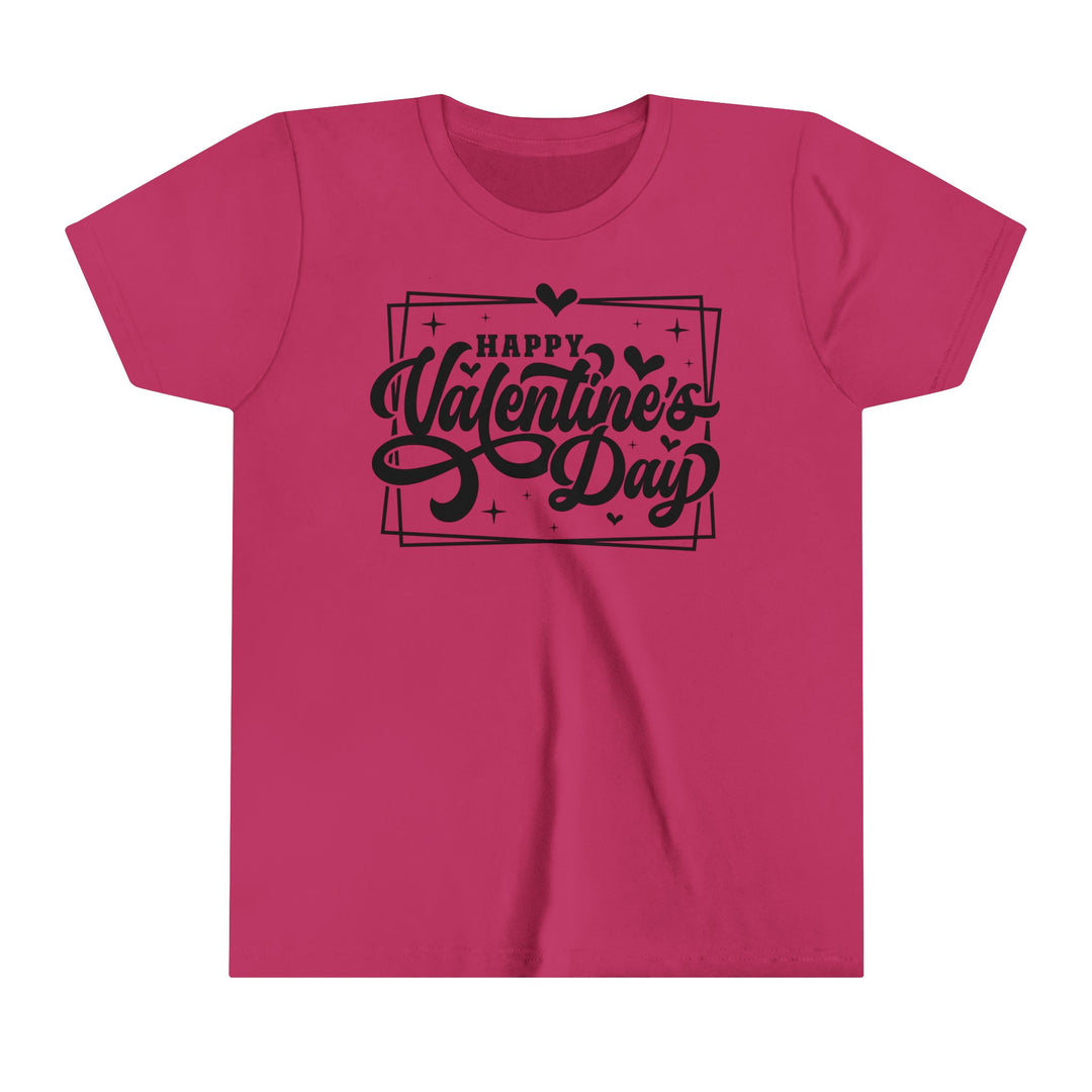 Happy Valentine's Day W/Hearts - Youth Short Sleeve Tee