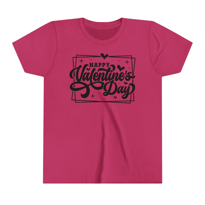 Happy Valentine's Day W/Hearts - Youth Short Sleeve Tee
