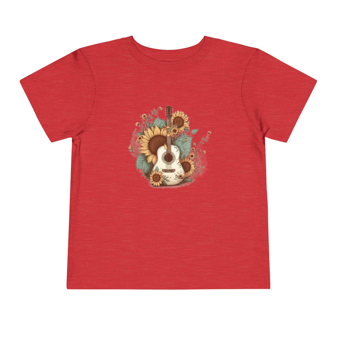 Sunflower Guitar - Toddler Short Sleeve Tee