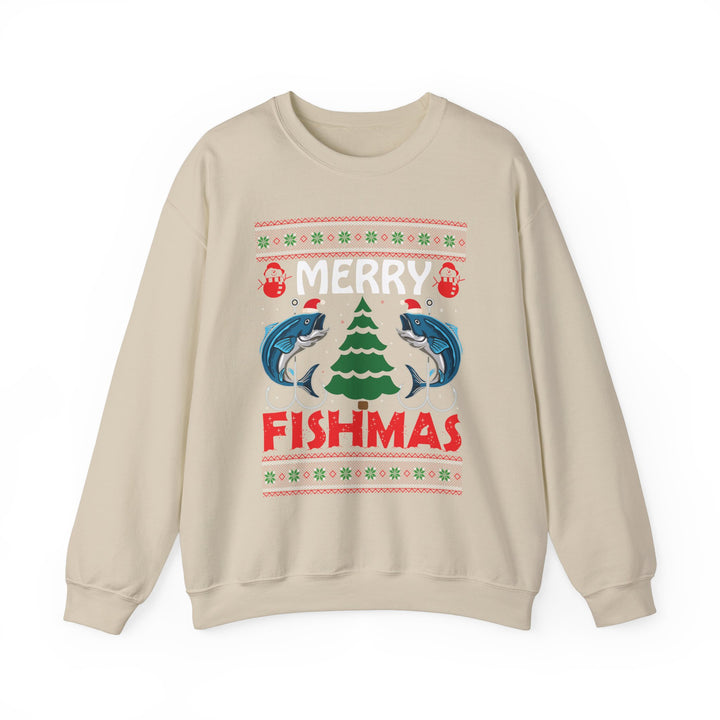 Merry Fishmas - Unisex Heavy Blend™ Crewneck Sweatshirt