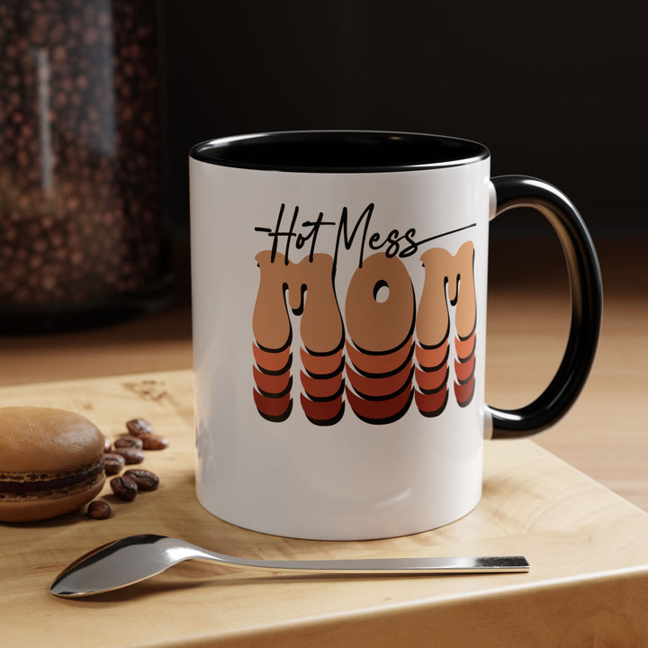 Hot Mess Mom - Accent Coffee Mug (11, 15oz)
