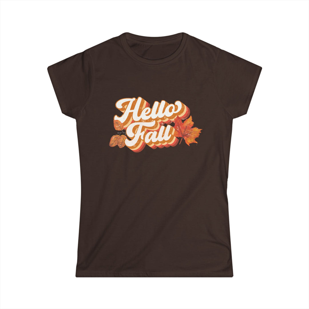 Retro Hello Fall - Women's Softstyle Tee