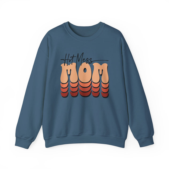 Hot Mess Mom - Unisex Heavy Blend™ Crewneck Sweatshirt