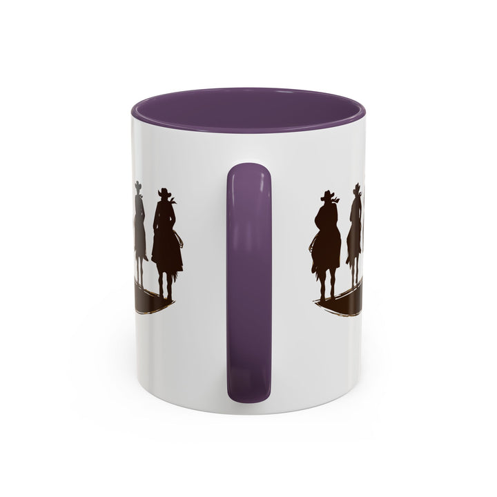 Cowboy Silhouette - Accent Coffee Mug (11, 15oz)