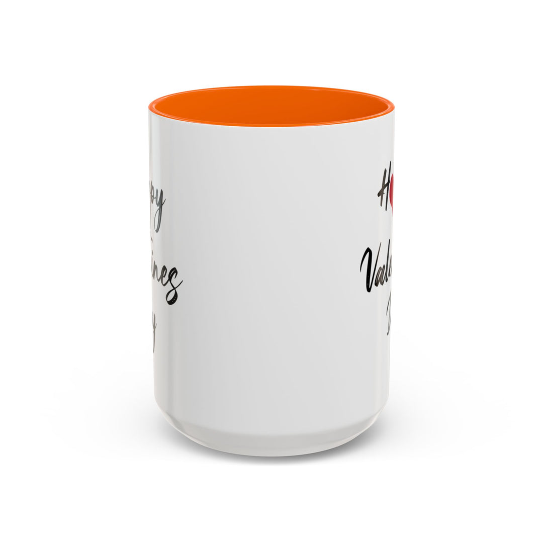 Happy Valentines Day - Accent Coffee Mug (11, 15oz)
