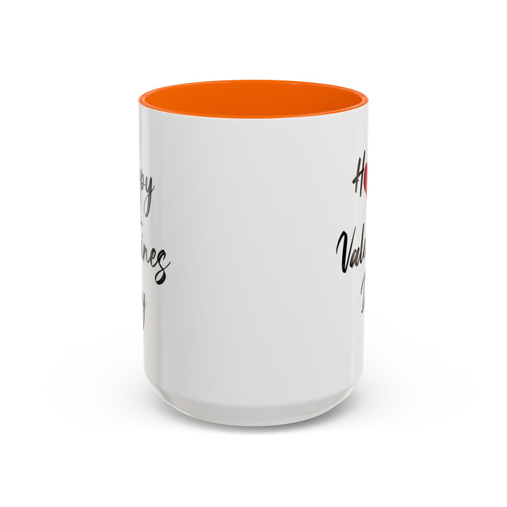 Happy Valentines Day - Accent Coffee Mug (11, 15oz)