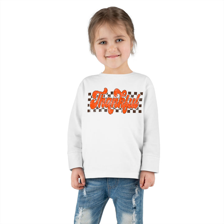 Retro Thankful - Toddler Long Sleeve Tee