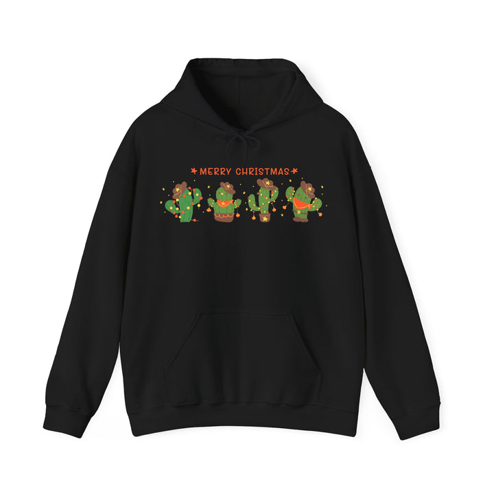 Merry Christmas Cactus - Unisex Heavy Blend™ Hooded Sweatshirt