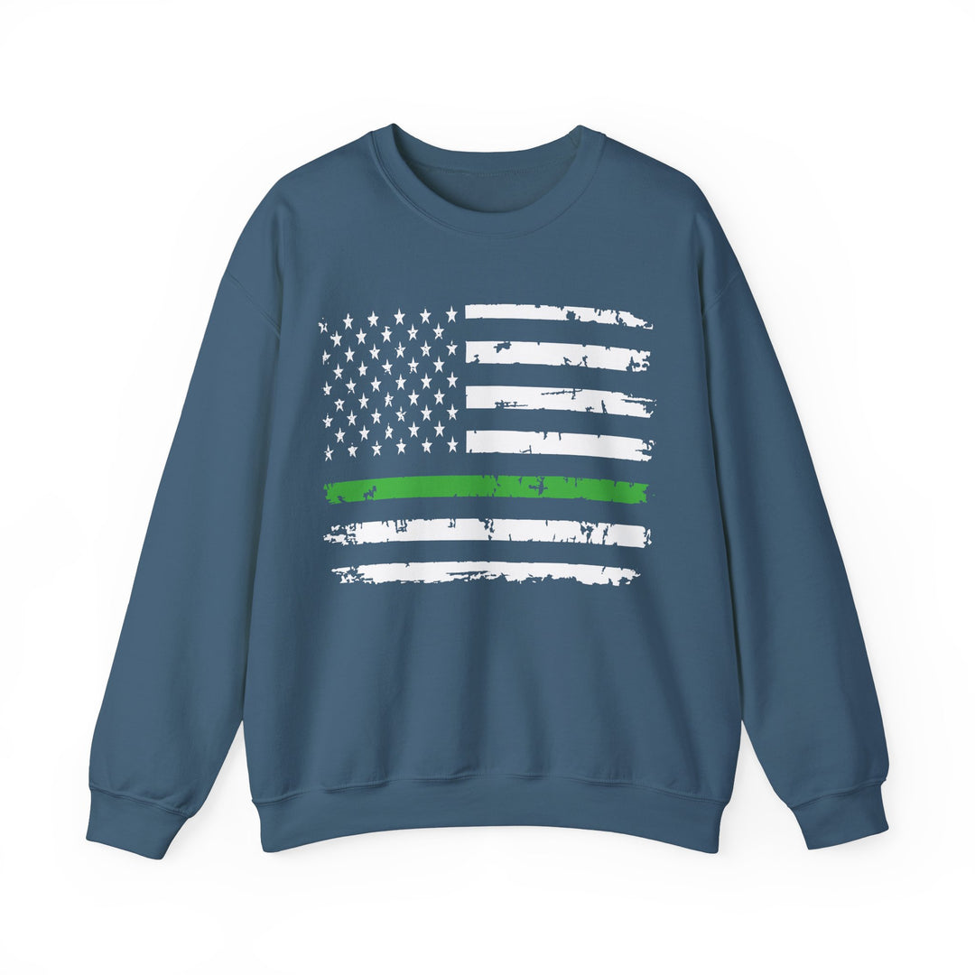 Green Line Flag - Unisex Heavy Blend™ Crewneck Sweatshirt