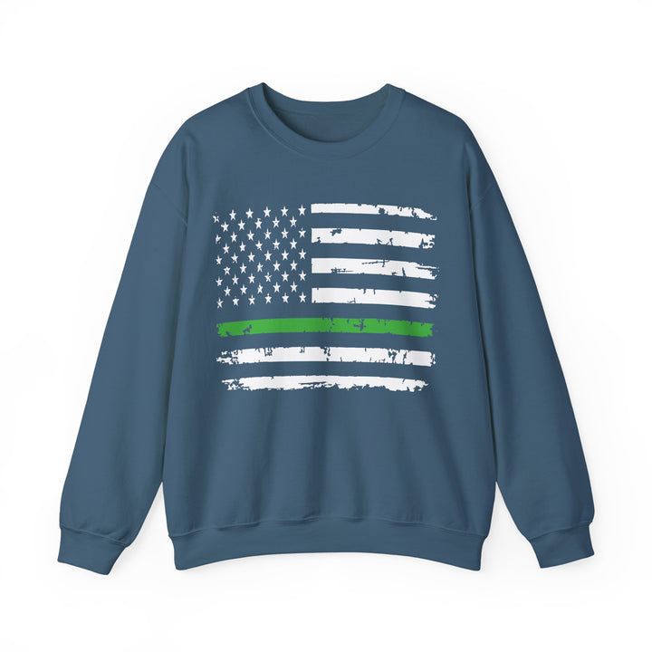 Green Line Flag - Unisex Heavy Blend™ Crewneck Sweatshirt
