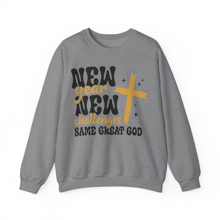 New Year Same Great God - Unisex Heavy Blend™ Crewneck Sweatshirt