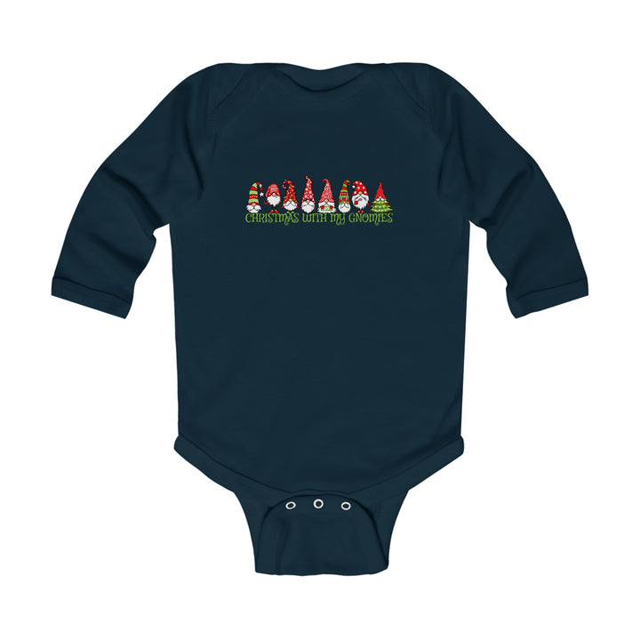 Christmas With My Gnomies - Infant Long Sleeve Bodysuit