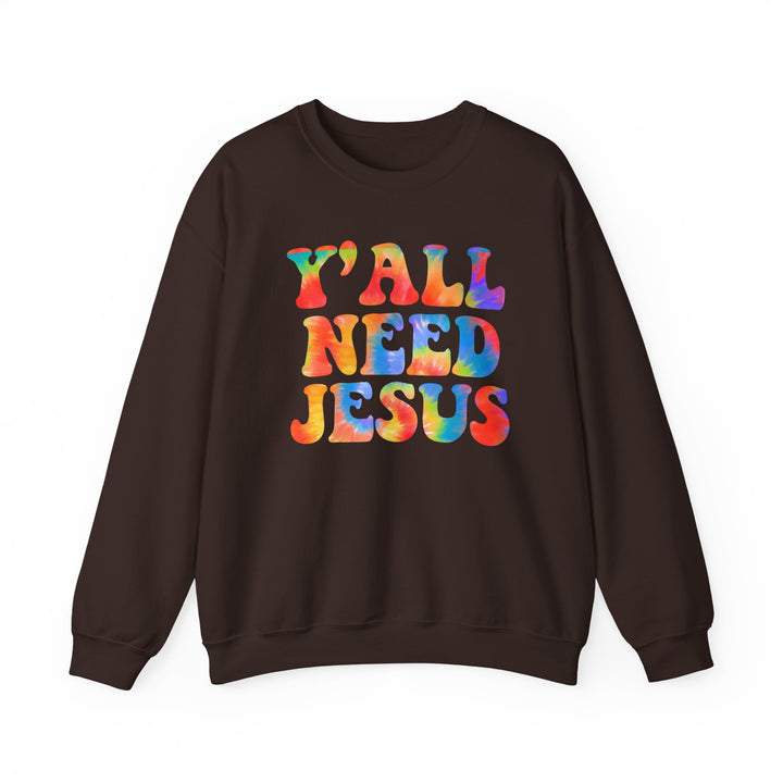 Y'All Need Jesus - Unisex Heavy Blend™ Crewneck Sweatshirt