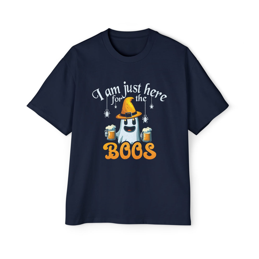 Here For The Boos - Men's Heavy Oversized Tee