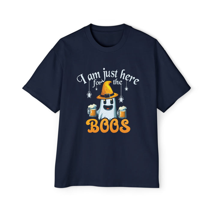 Here For The Boos - Men's Heavy Oversized Tee