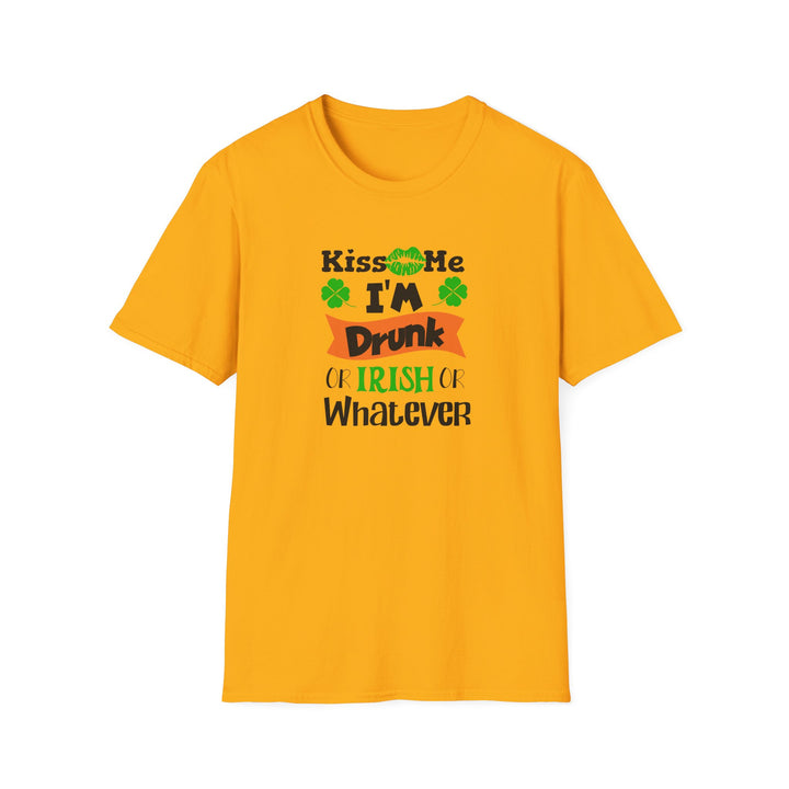Kiss Me I'm Drunk - Unisex Softstyle T-Shirt