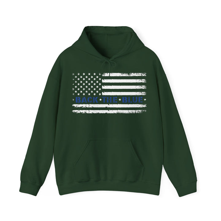 Back The Blue - Unisex Heavy Blend™ Hooded Sweatshirt