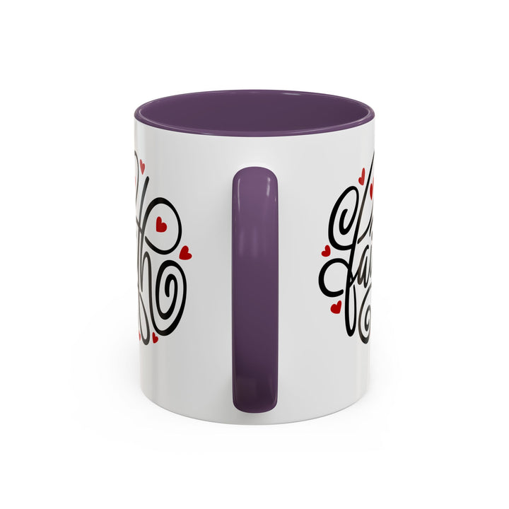 Faith Hearts - Accent Coffee Mug (11, 15oz)