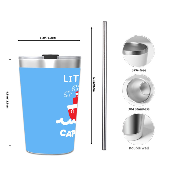Little Captain - Stainless Steel Water Bottle With Straw