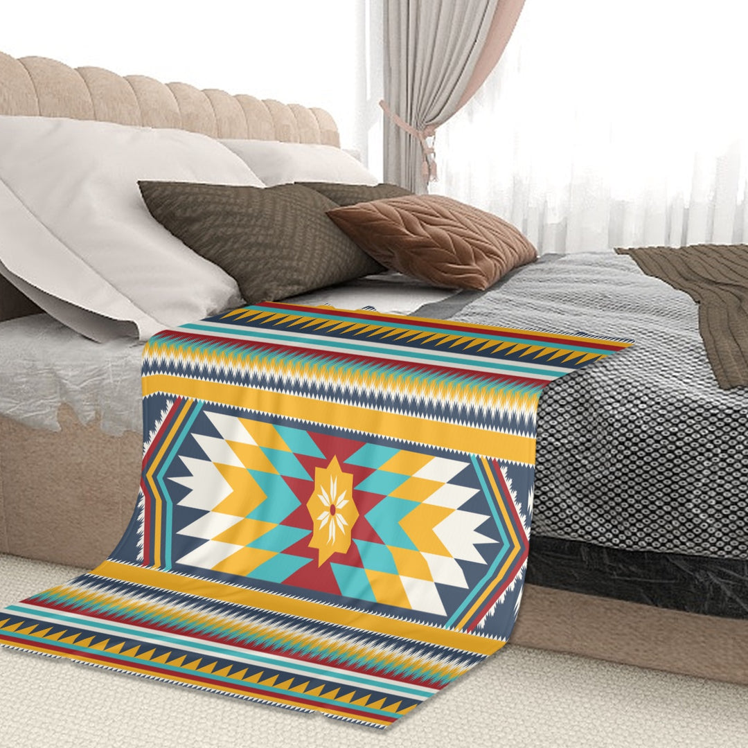 Gold Aztec - Sofa Blanket