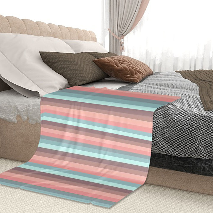 Hot Chocolate Pink Stripes - Sofa Blanket