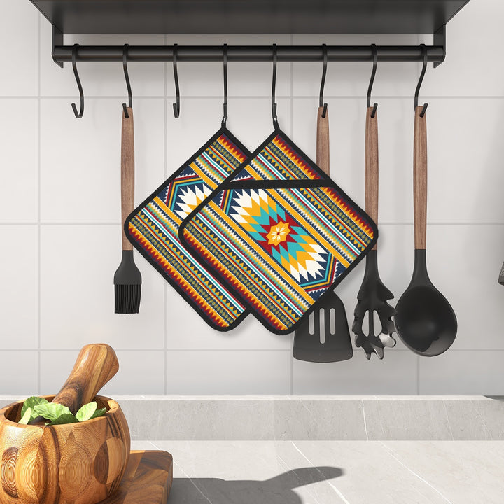 Gold Aztec - Pot Holders Set of 2