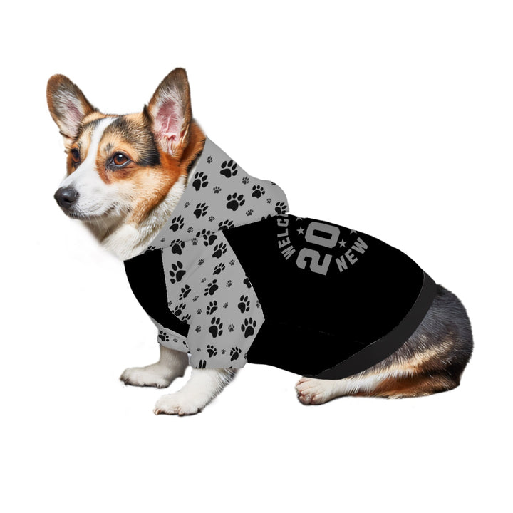 Welcome To The New Year - Small Dog Hoodie Pet Clothes Multi-Faceted Design