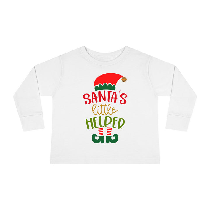 Santa's Little Helper - Toddler Long Sleeve Tee