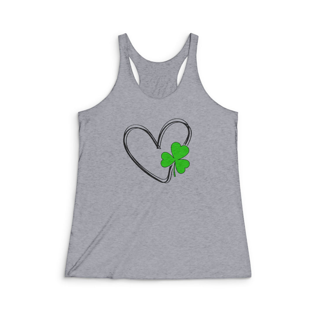 Heart & Clover - Women's Tri-Blend Racerback Tank
