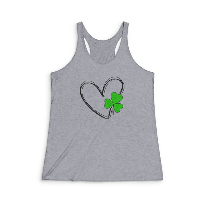 Heart & Clover - Women's Tri-Blend Racerback Tank