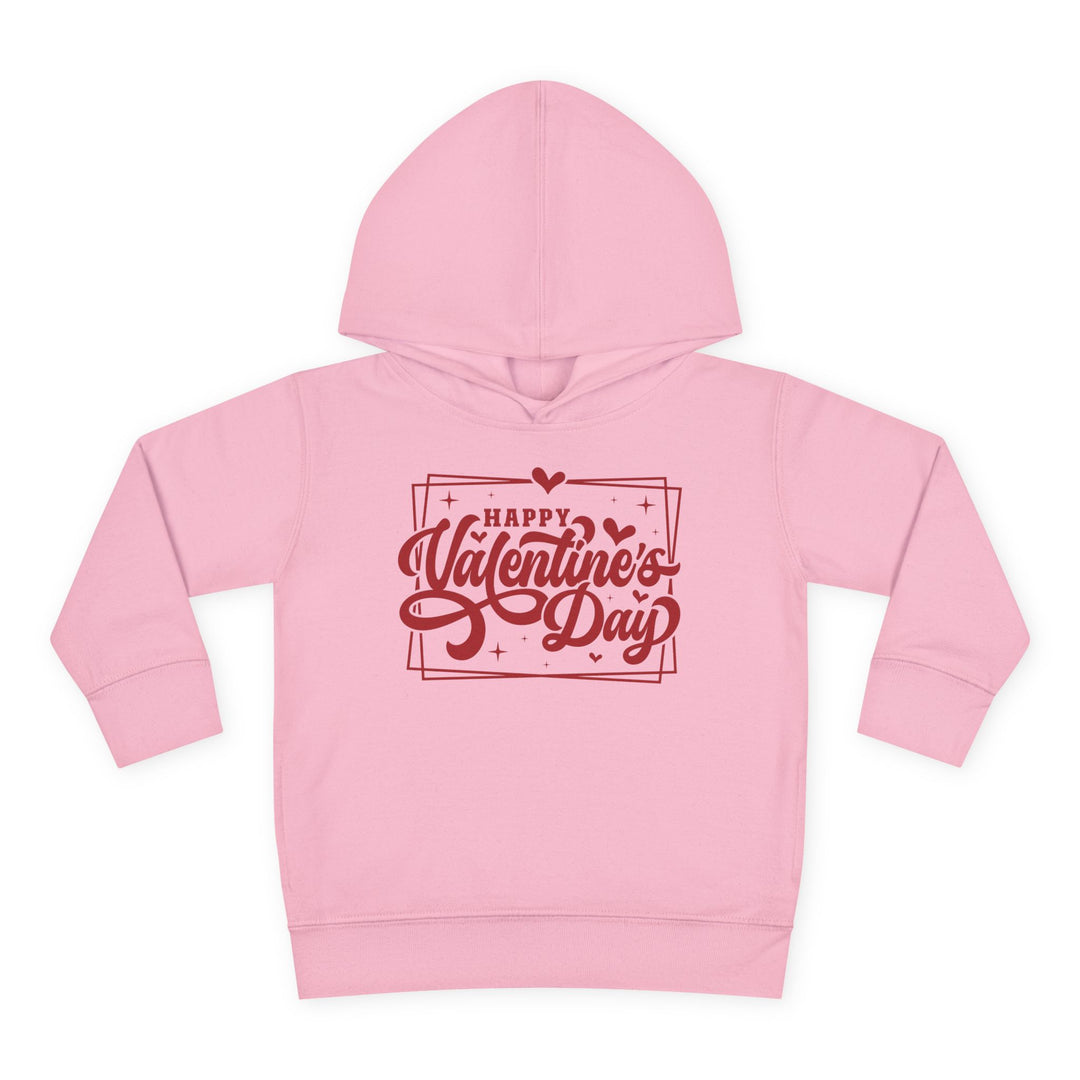 Happy Valentine's Day W/Hearts - Toddler Pullover Fleece Hoodie