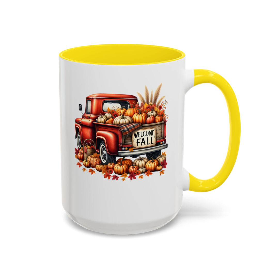 Welcome Fall - Accent Coffee Mug (11, 15oz)